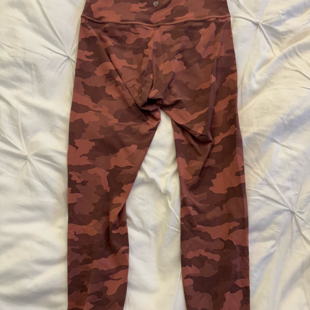 lululemon athletica Red Camo Leggings